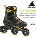 Rollerblade MACROBLADE 100 3WD black/saffron yellow