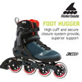 Rollerblade MACROBLADE 90 orion blue / spicy orange