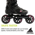 Rollerblade MACROBLADE 110 3WD W black/orchid
