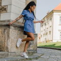 HORSEFEATHERS šaty MARIANA light blue