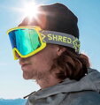 SHRED okuliare MONOCLE black / silver mirror 