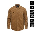 HORSEFEATHERS zateplená košeľa DOUGH - camel corduroy
