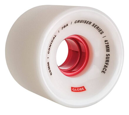 GLOBE kolieska CONICAL CRUISER WHEELS 62 white/red