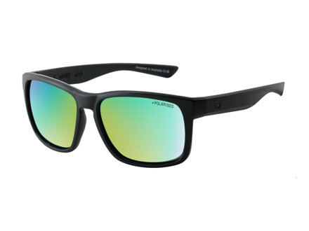 DIRTY DOG slnečné okuliare HOODLUM satin black-grey/ green mirror polarised