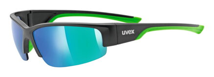 UVEX slnečné okuliare Sport Style 215 black matt green / mirror green