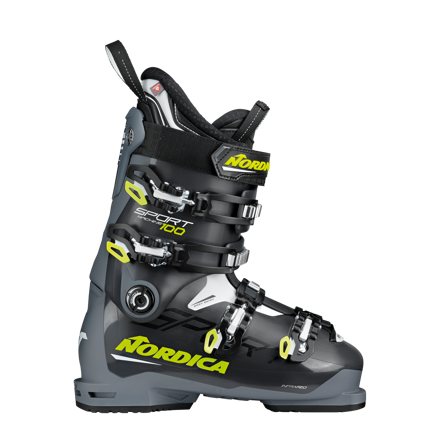 NORDICA lyžiarky SPORTMACHINE 100 anthracite/yellow/white