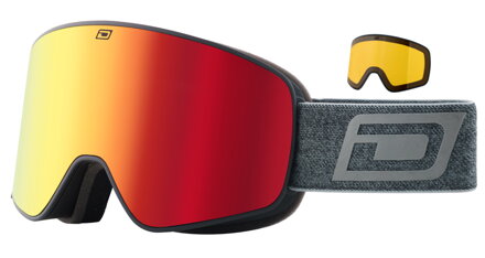DIRTY DOG okuliare MUTANT LEGACY 0.5 matte black / grey red fusion mirror
