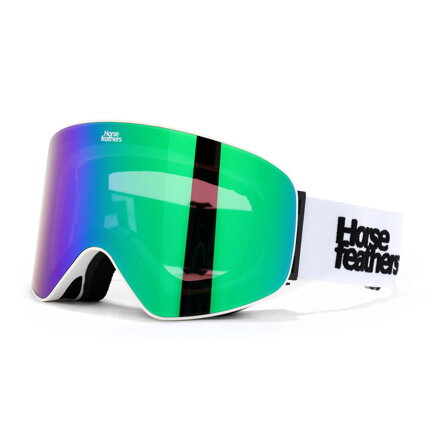 HORSEFEATHERS okuliare EDMOND white / mirror green 
