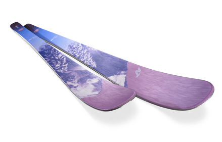 NORDICA lyže SANTA ANA 88 FLAT violet/white