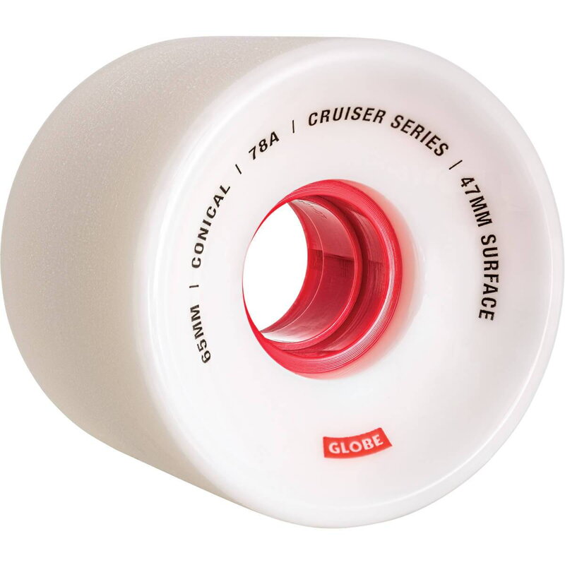 GLOBE kolieska Conical Cruiser Wheel - 65 White/Red