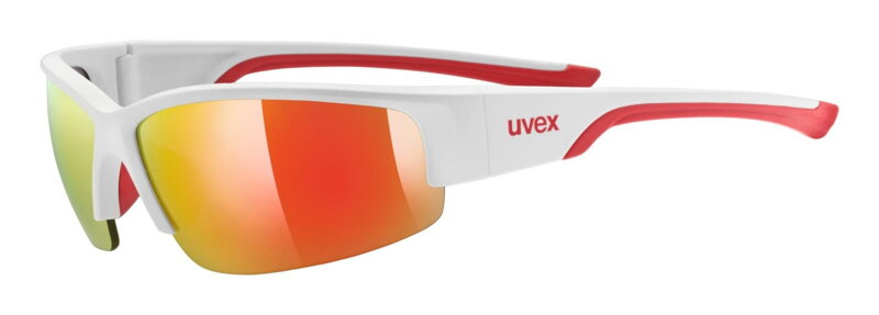 UVEX slnečné okuliare Sport Style 215 white matt red / mirror red