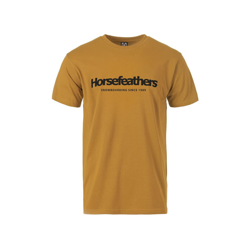 HORSEFEATHERS tričko QUARTER yellow